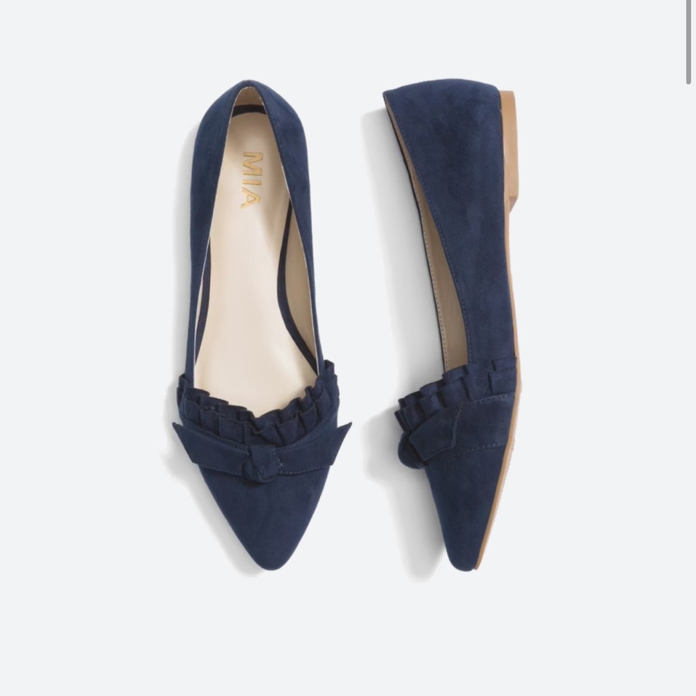 Navy flats